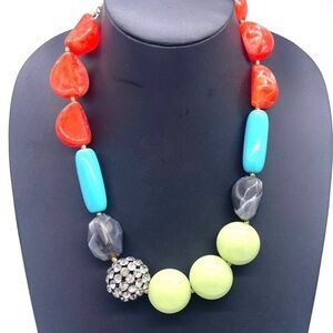 Multicolored Rhinestone Necklace